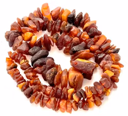 Naturlig baltisk bärnsten halsband