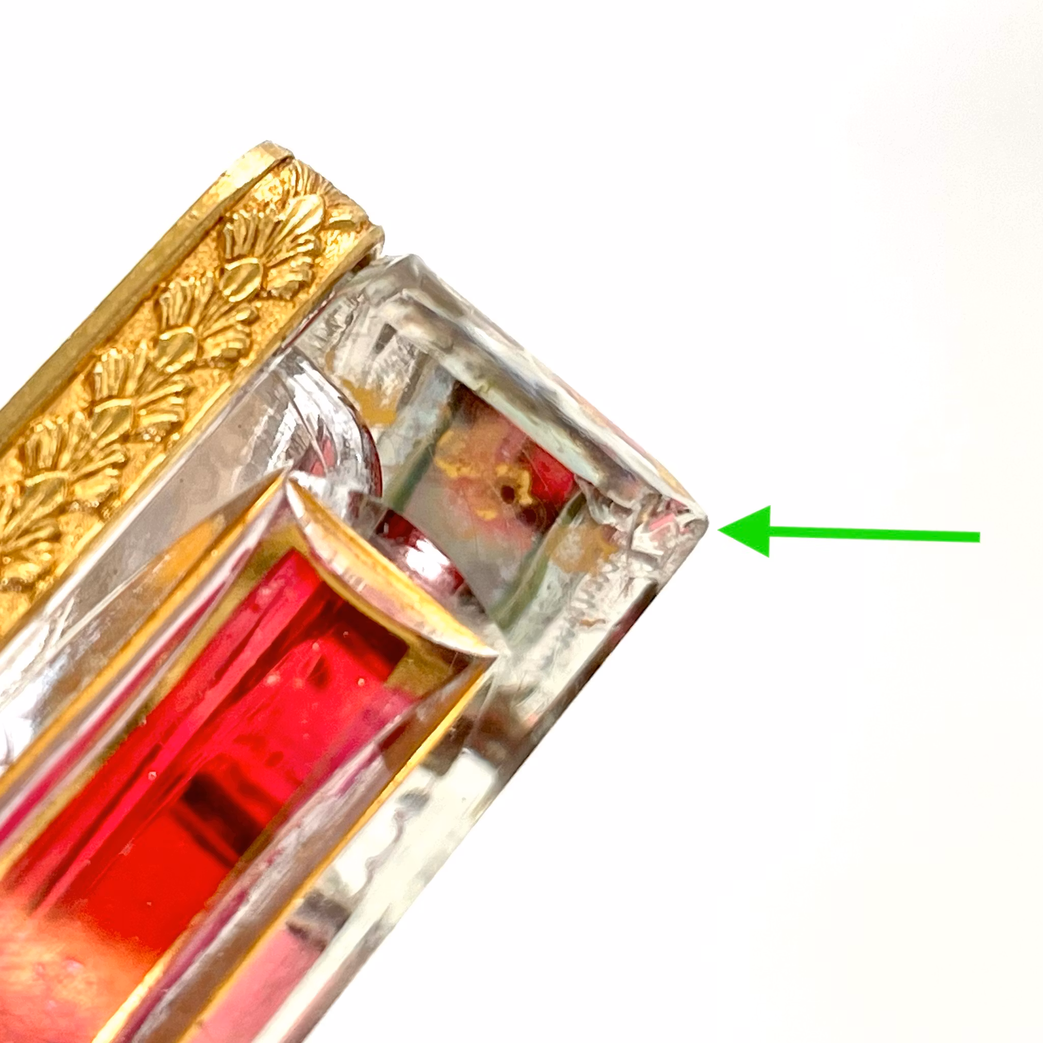 Steiner & Vogel askkopp med skål 24k guld dekor