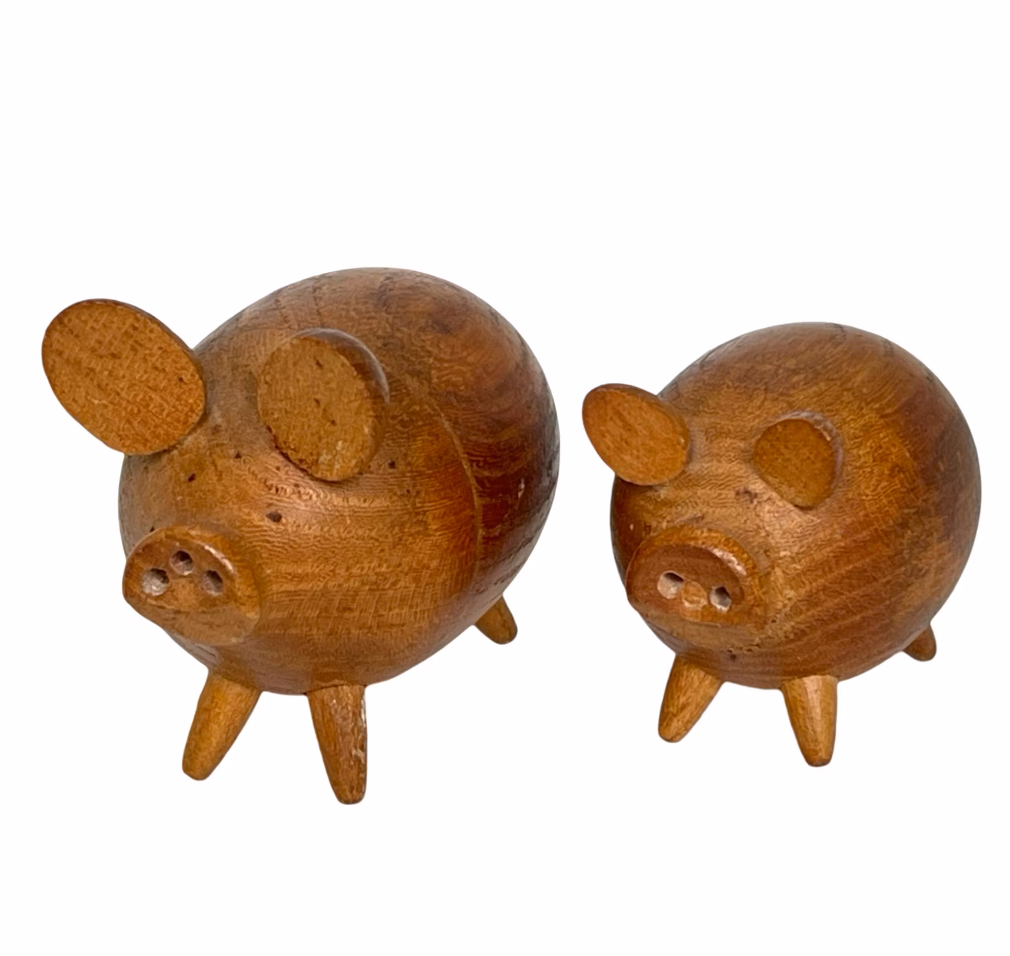 Vintage, Sól i pieprz, shakery do świnek z drewna