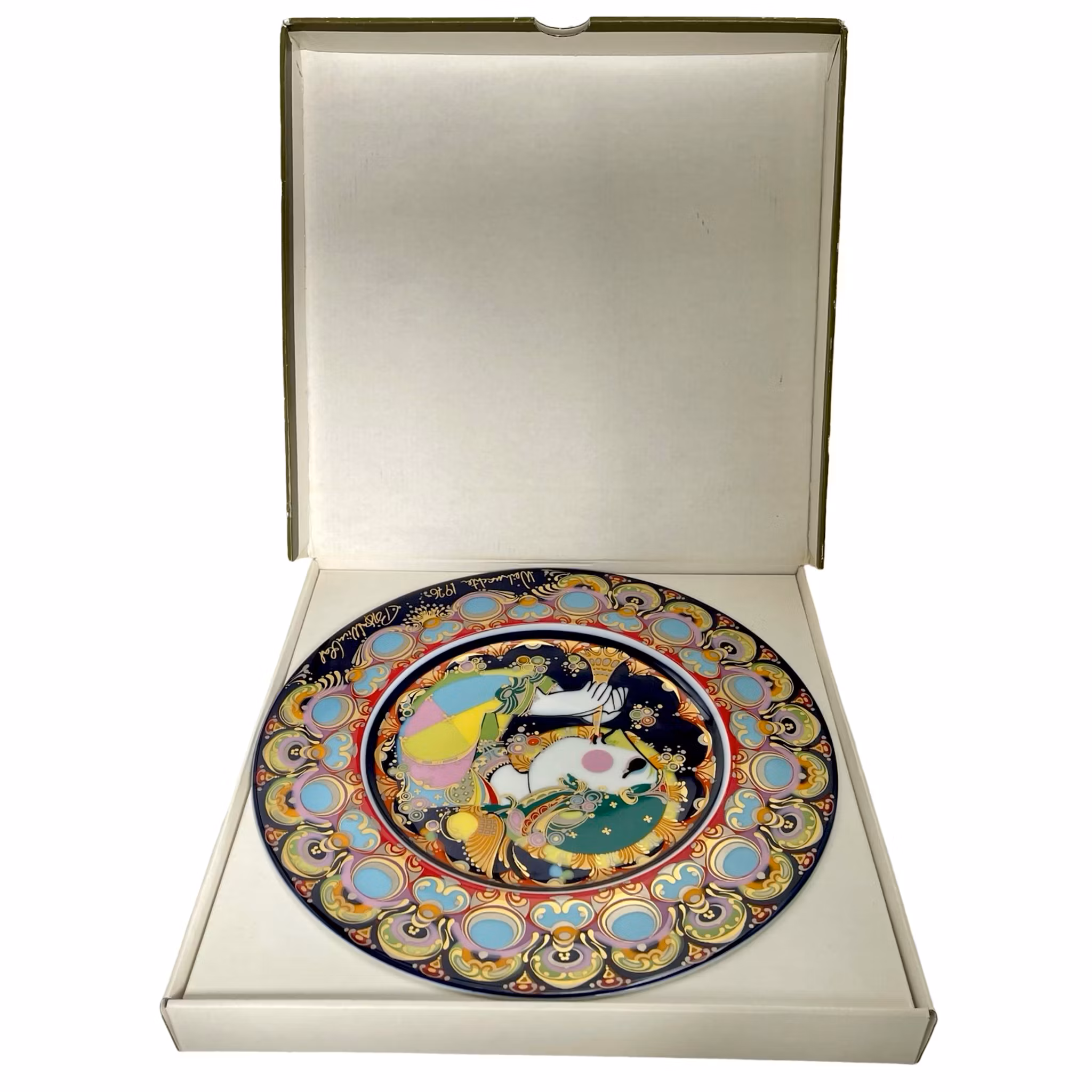 Björn Wiinblad, Porcelanowy talerz bożonarodzeniowy 1976, Rosenthal