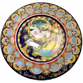 Björn Wiinblad, Porslin Jultallrik 1976, Rosenthal