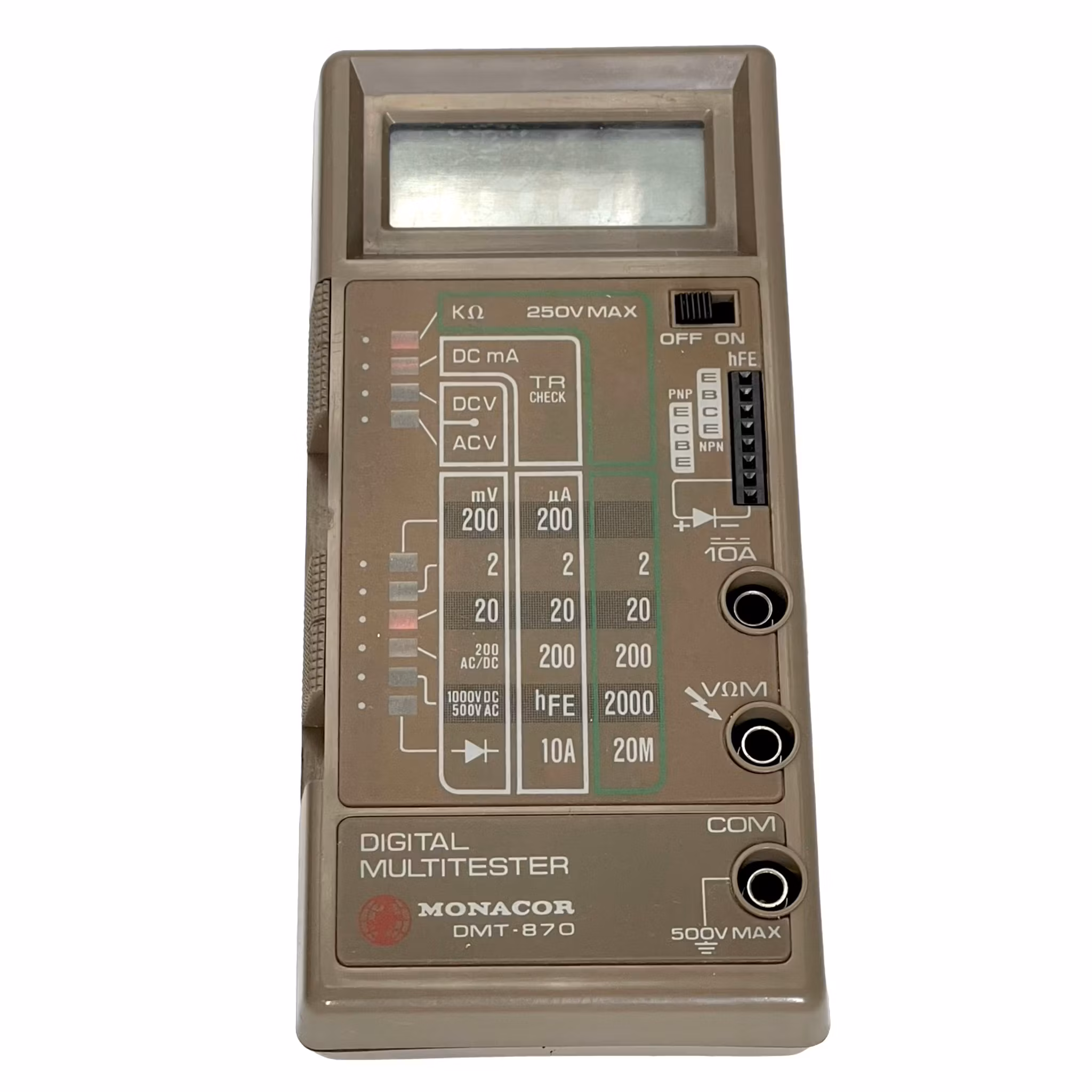 Monacor DMT-870, digitaalinen yleismittari