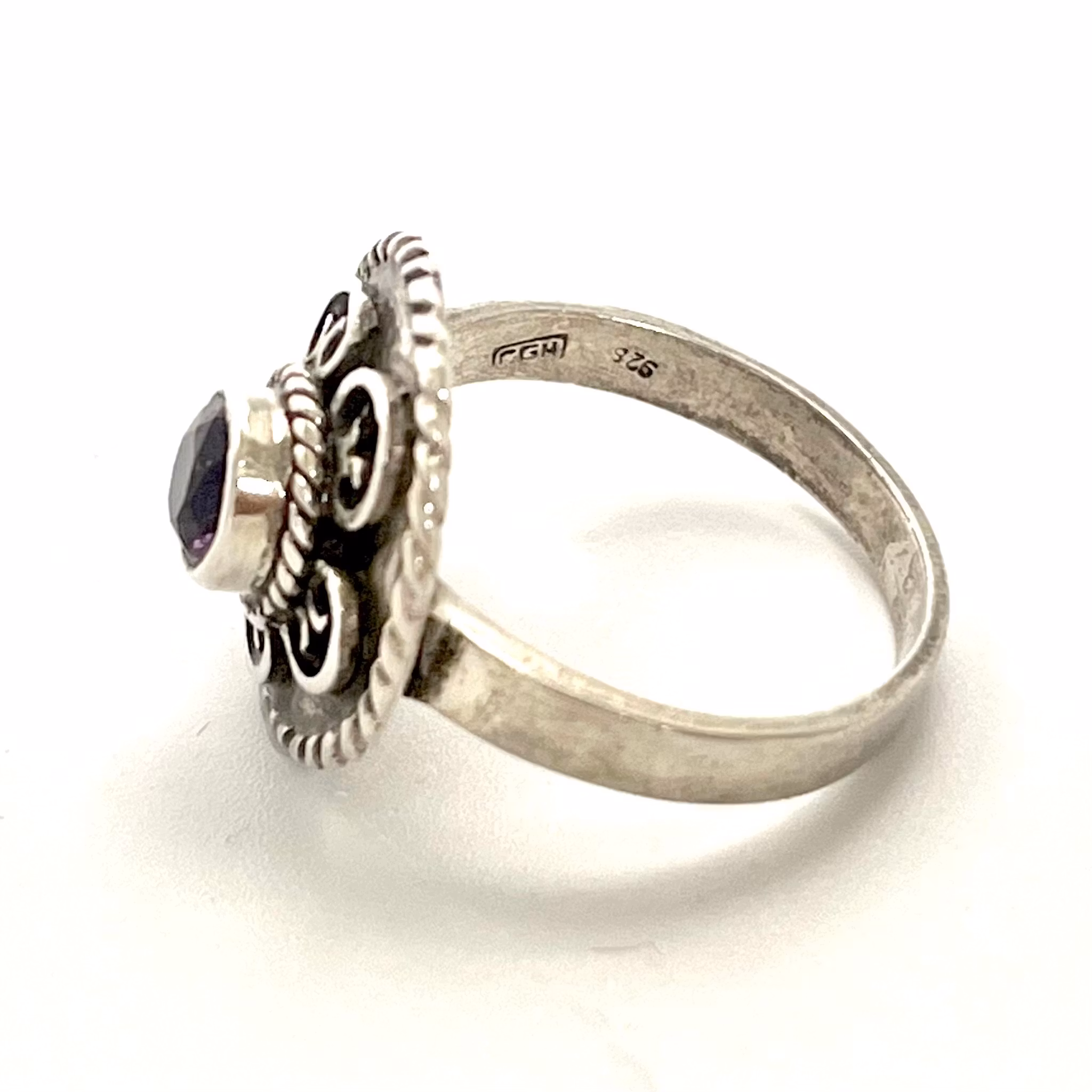 Ring, CGH Sterling 925 silver med Ametist