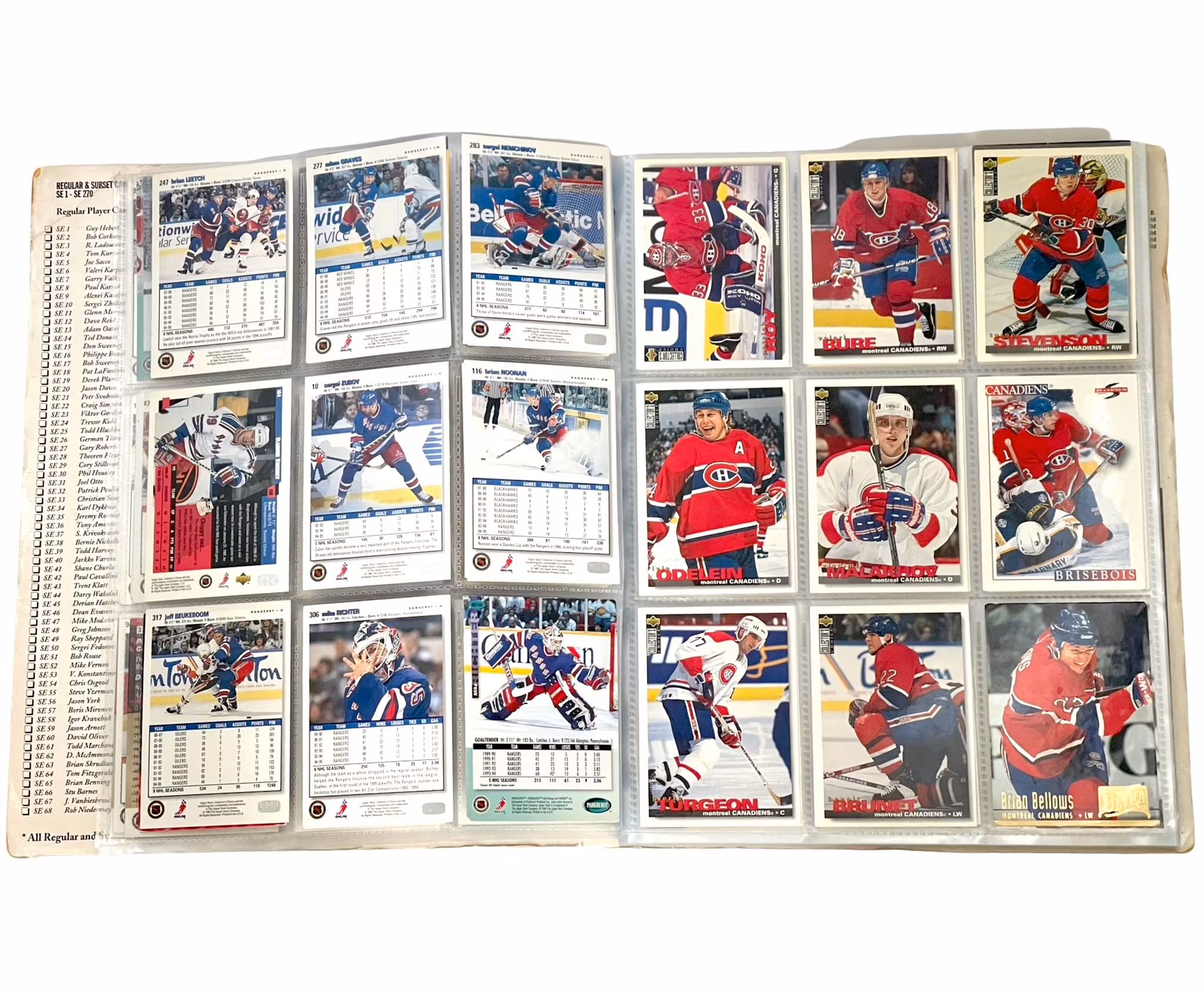 Parkhurst, NHL Hockeyalbum med ca 178 Samlarkort