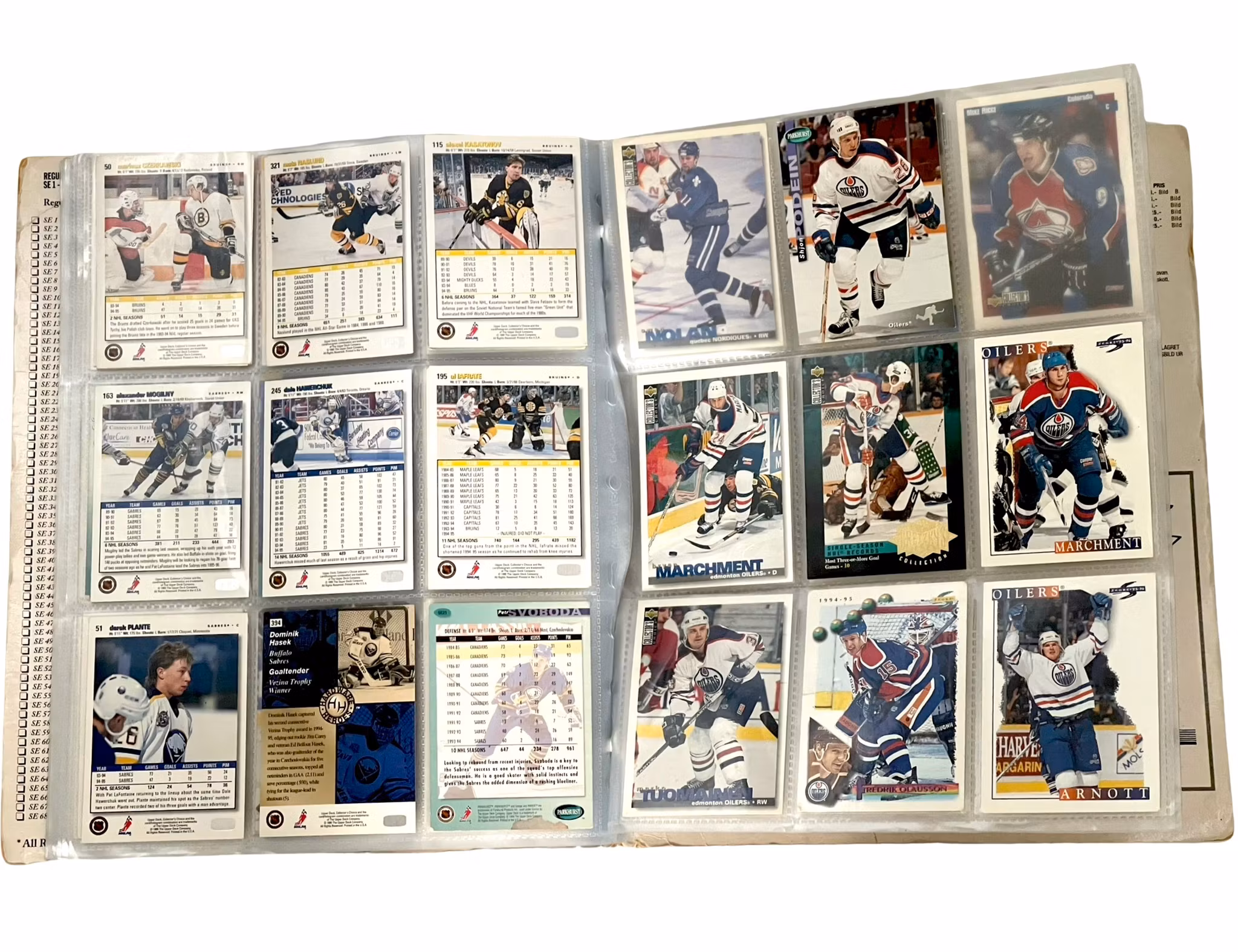 Parkhurst, NHL Hockeyalbum med ca 178 Samlarkort