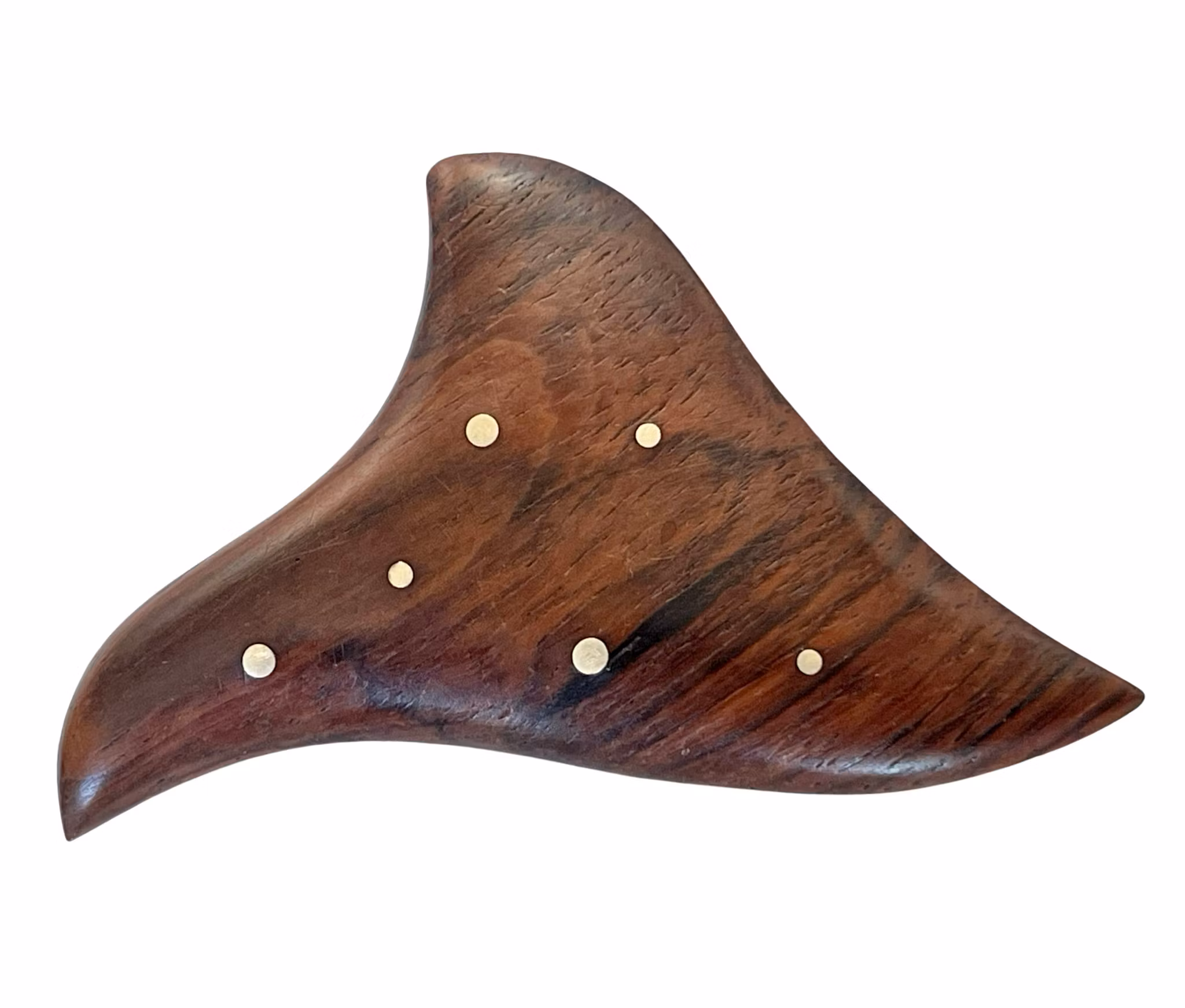 Vintage, Handskuren Brosch - trä