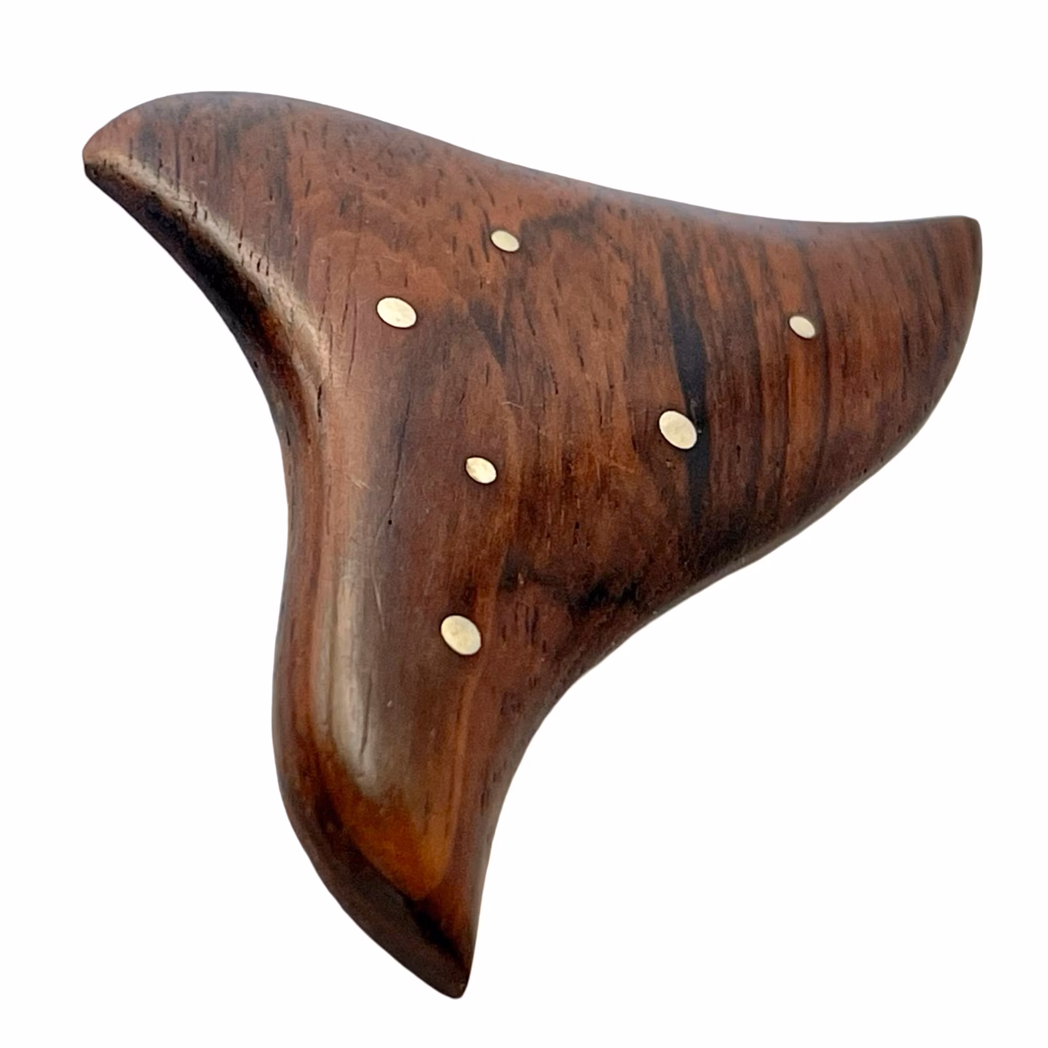 Vintage, Handskuren Brosch - trä