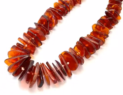Naturlig baltisk bärnsten halsband