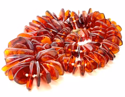 Naturlig baltisk bärnsten halsband