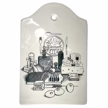 Skärbräda, Nymölle Bruk, porslin, Danmark