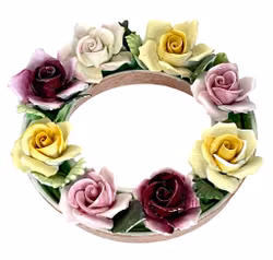 Anillo de porcelana floral Best Bone Denton China