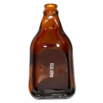 Konstglasflaska Skål/Askfat, Skulpterat glas