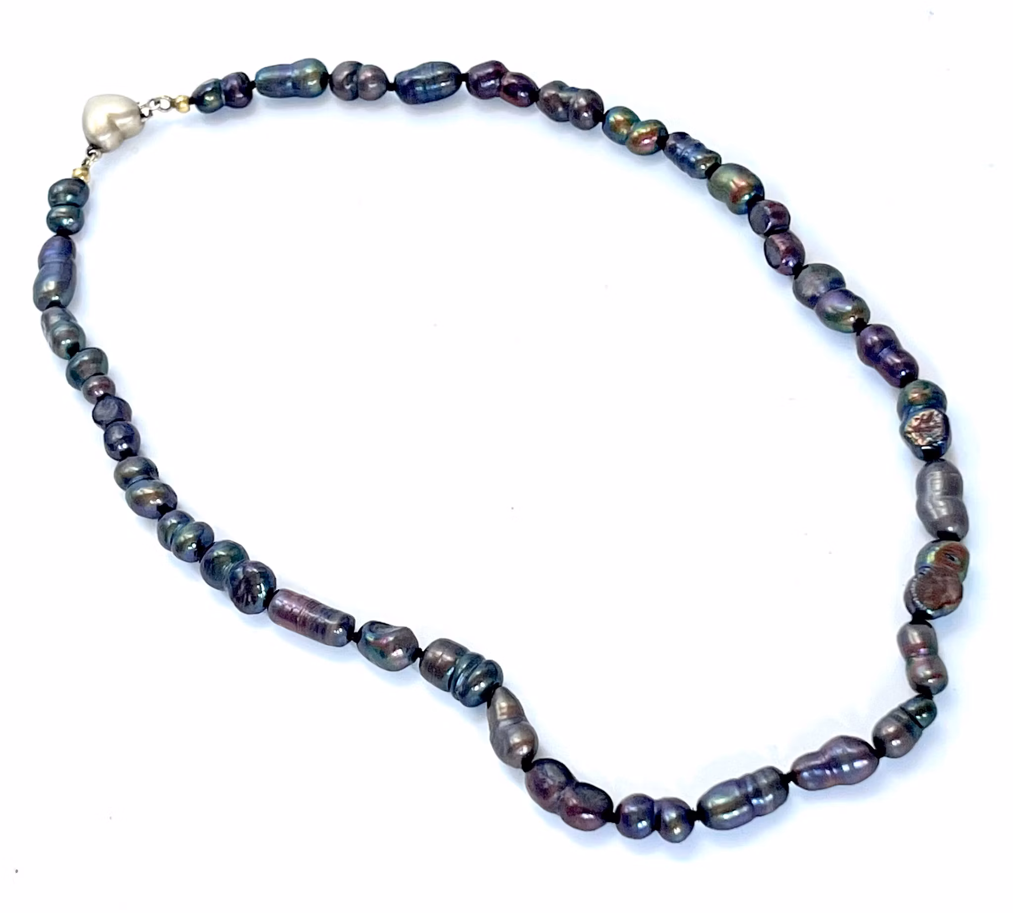 Collana di perle coltivate con chiusura in argento