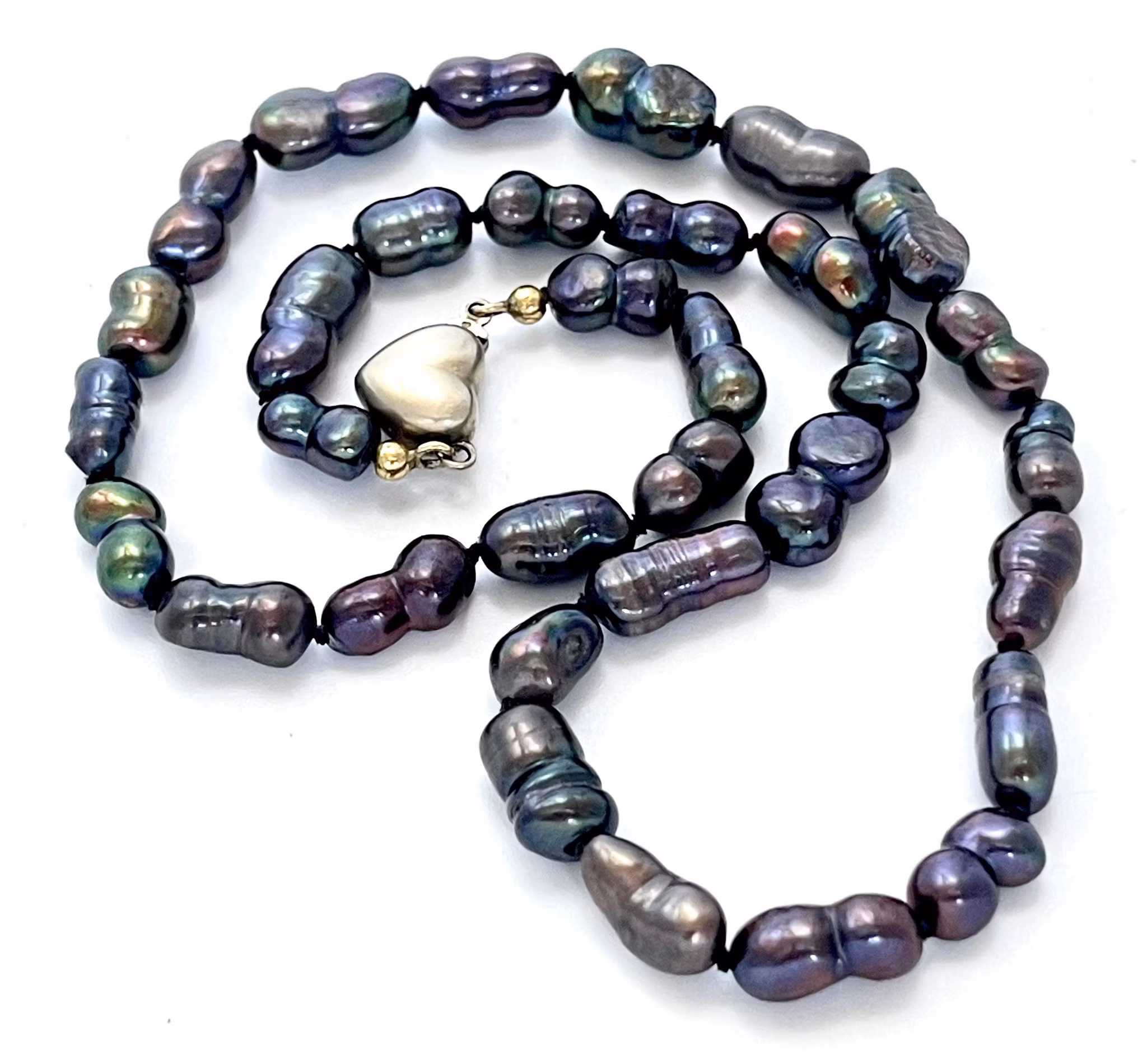 Collana di perle coltivate con chiusura in argento