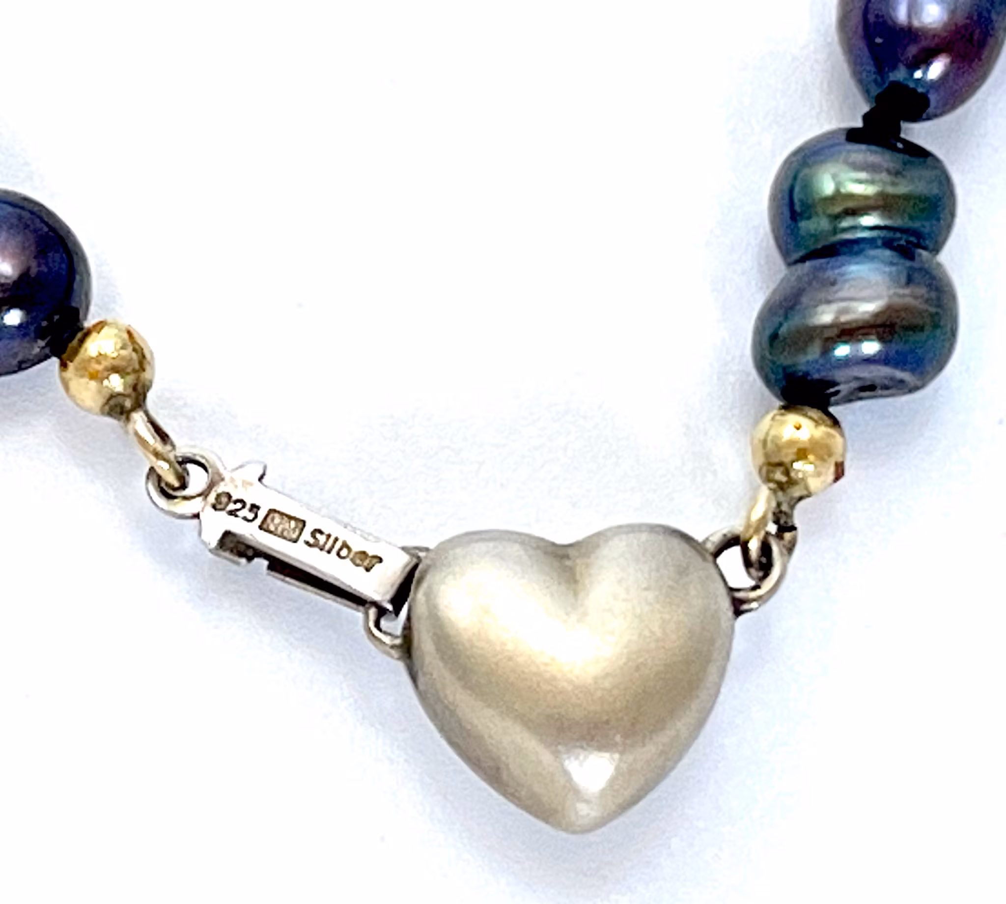 Collana di perle coltivate con chiusura in argento