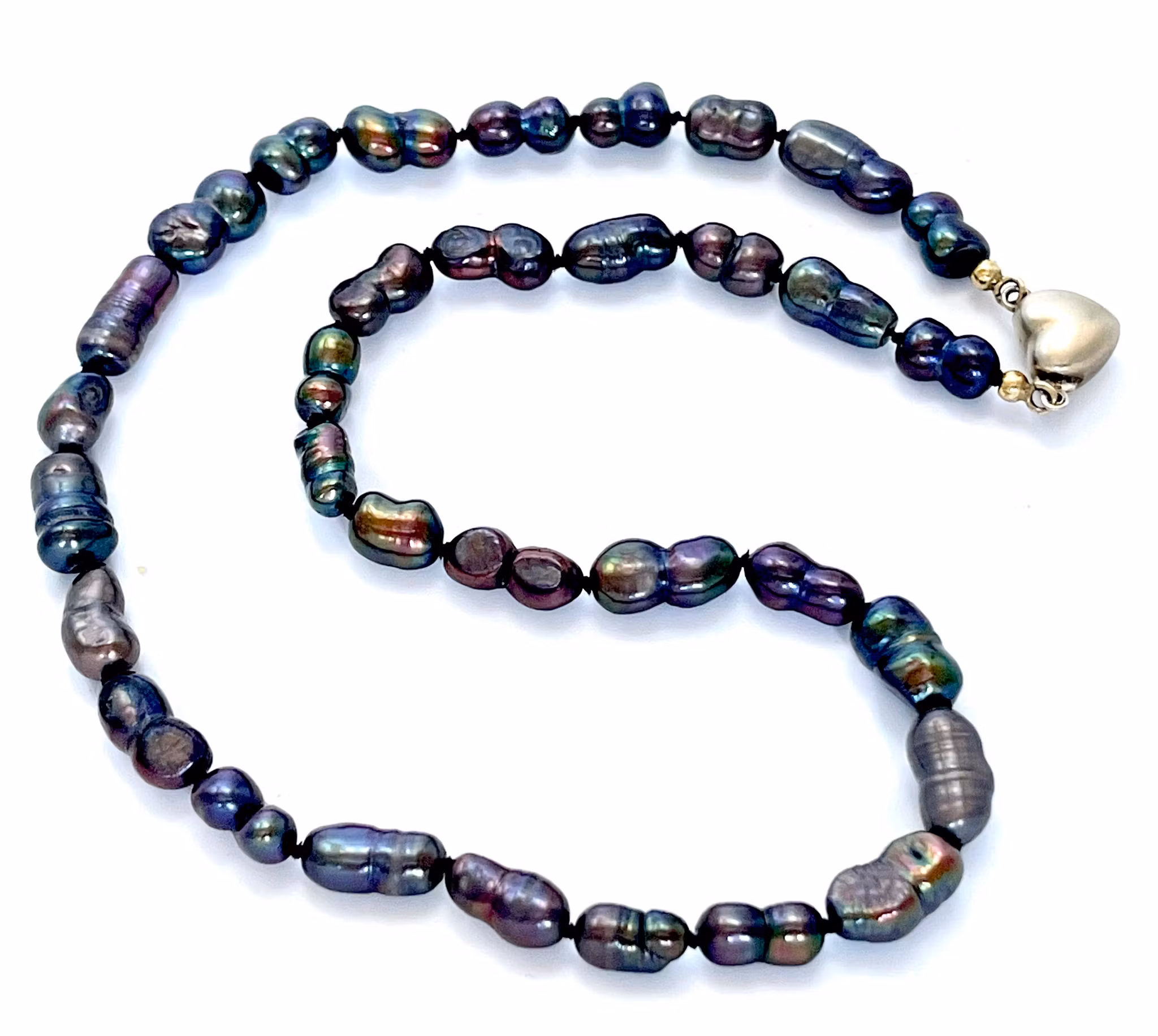 Collana di perle coltivate con chiusura in argento