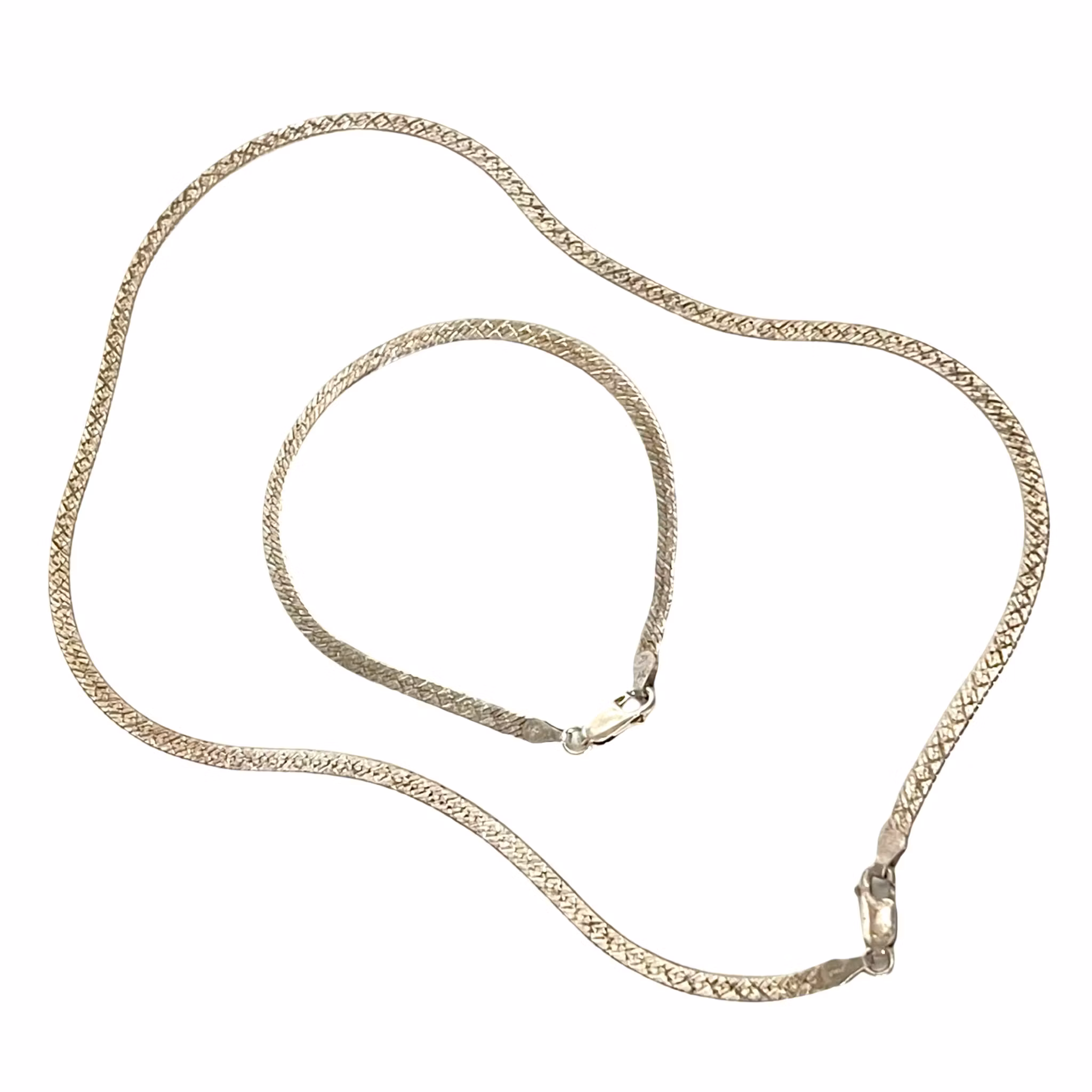 Sterling Zilver 925 Armband armschakel met ketting