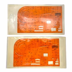 Märklin Mini-Club 0212 Stencil per progettazione binari, 2 pezzi, scala Z