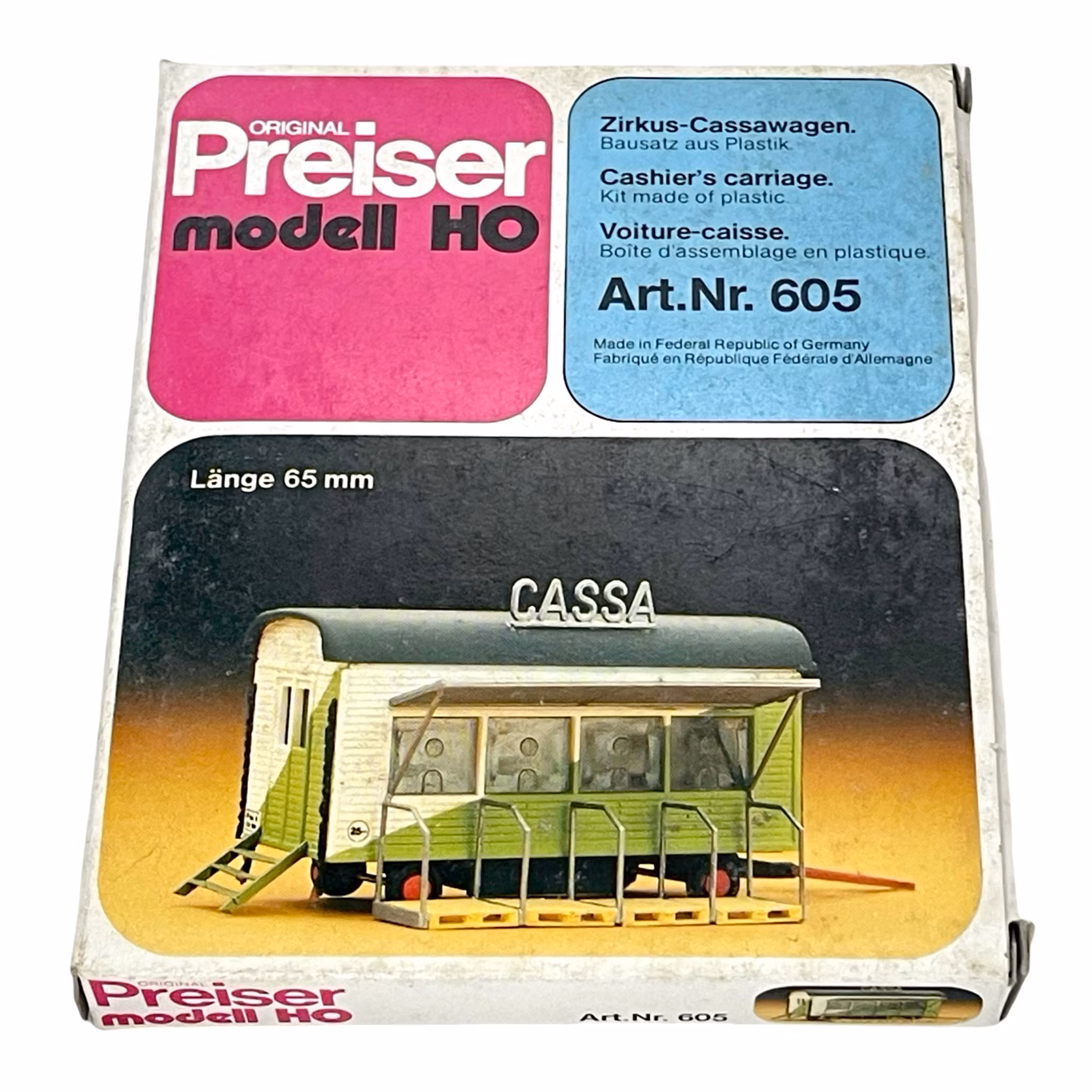 6 pezzi, modello Preiser HO 602, 603, 604, 605, 1148