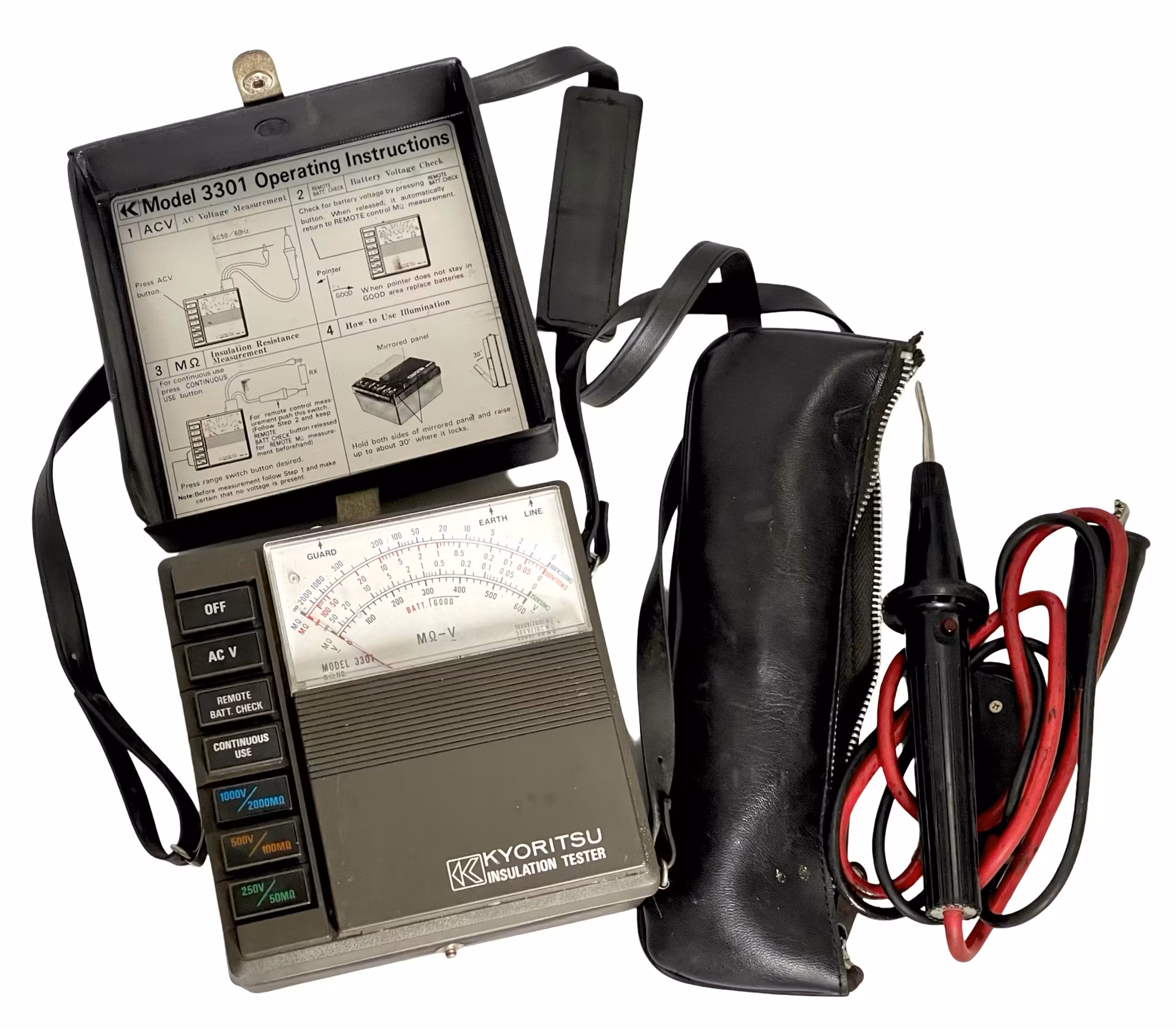 Kyoritsu 3301, 02 Isolasjonsmotstandstester / AC-spenningsmåler