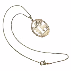 Hänge med kedja, äkta silver