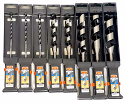 8 Stück Bahco, Spiralbohrer Holz, 32 mm-6 mm