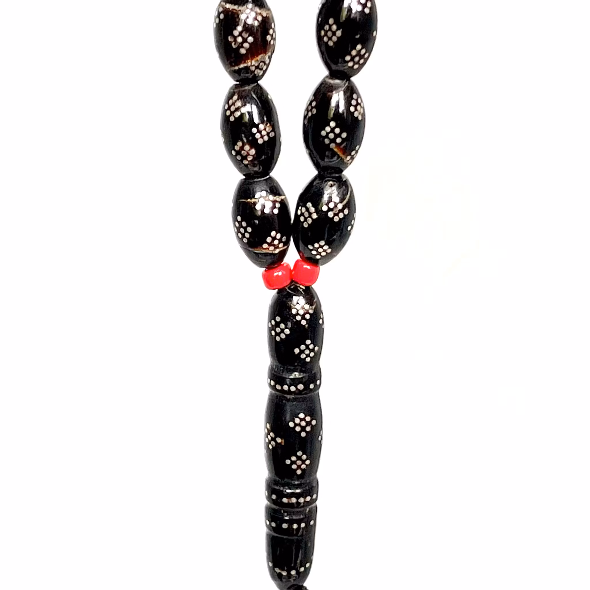 Old Yisser rosary 33 beads with silver