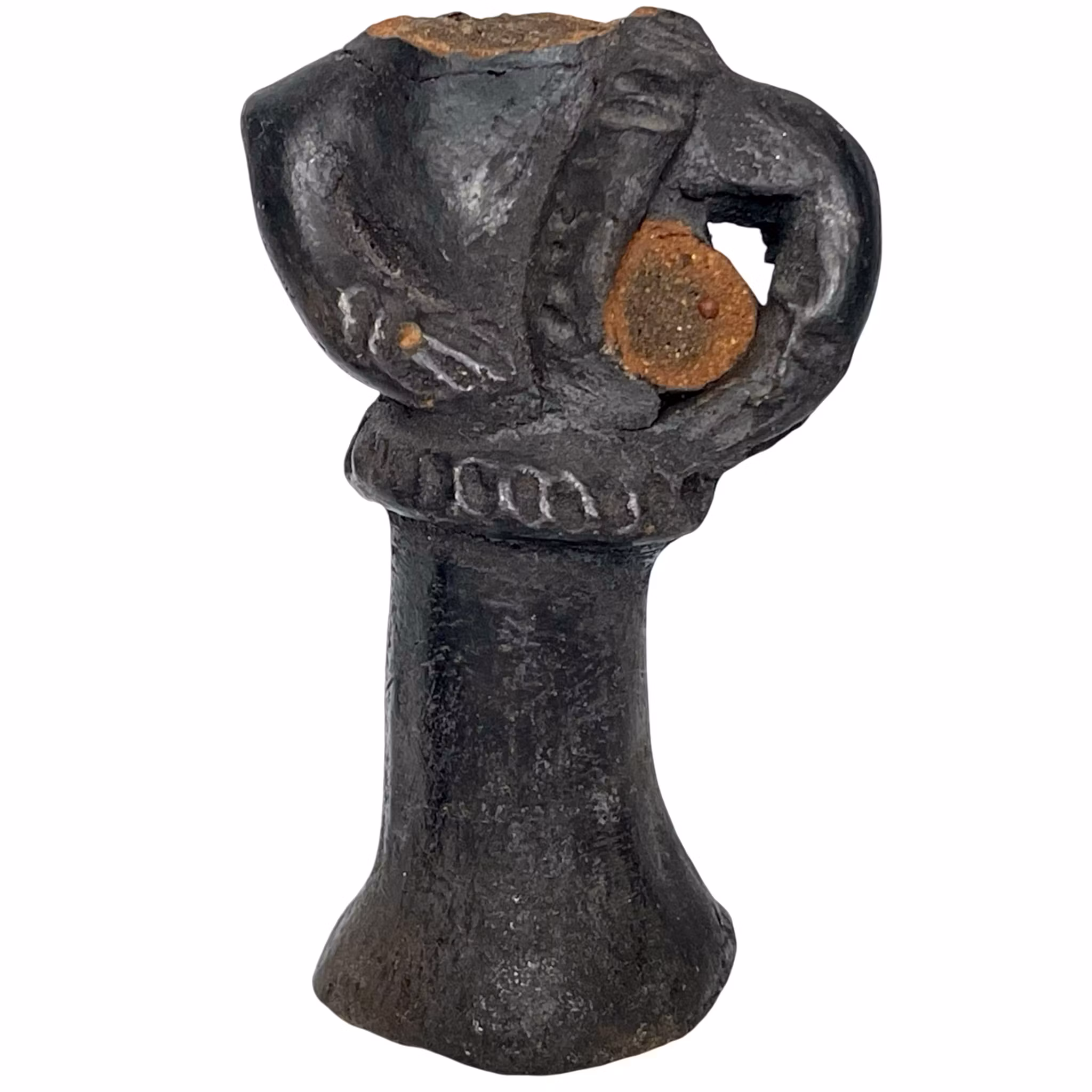 Antique Tête en Terre cuite, Terracotta Akan Nsodia, Kwahu, Ghana