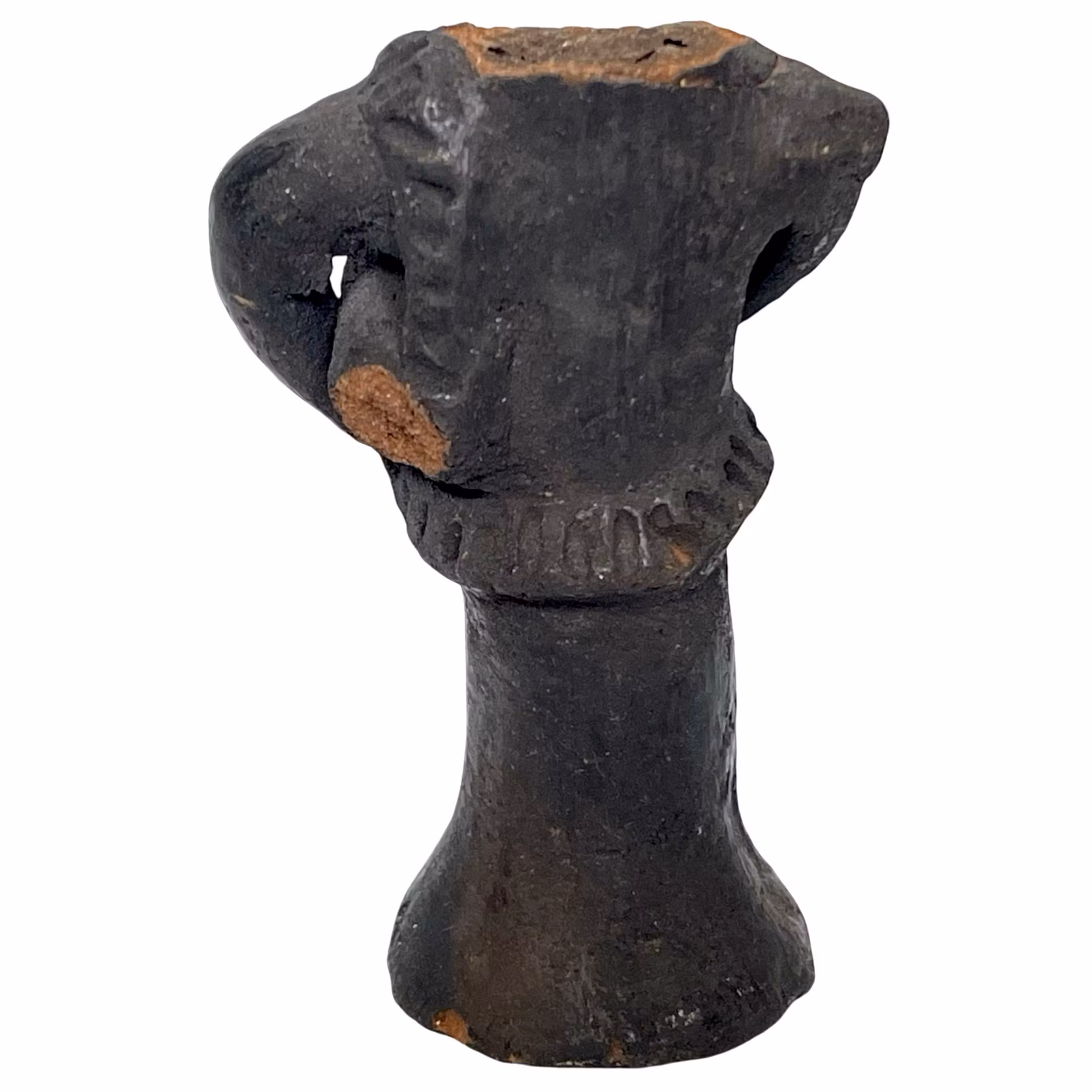 Antique Tête en Terre cuite, Terracotta Akan Nsodia, Kwahu, Ghana