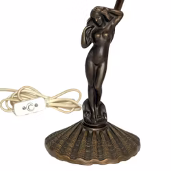 Bordslampa, brons, jugend, tidigt 1900-tal