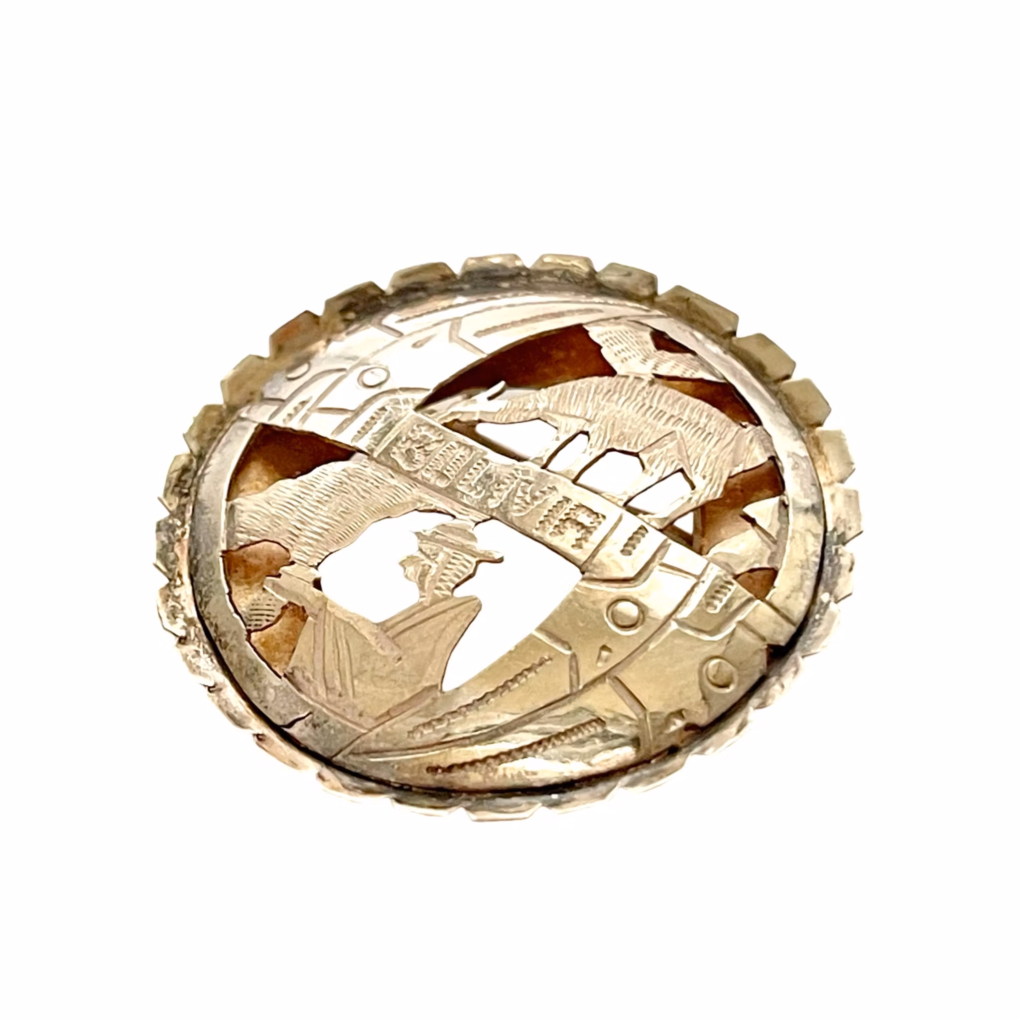 Brooch, Bolivia, silver 900 S