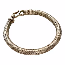 Eslabón de brazo de pulsera de plata genuina antigua