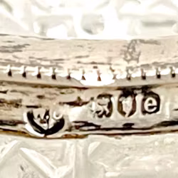 Solniczka, prawdziwe srebro z kryształkiem