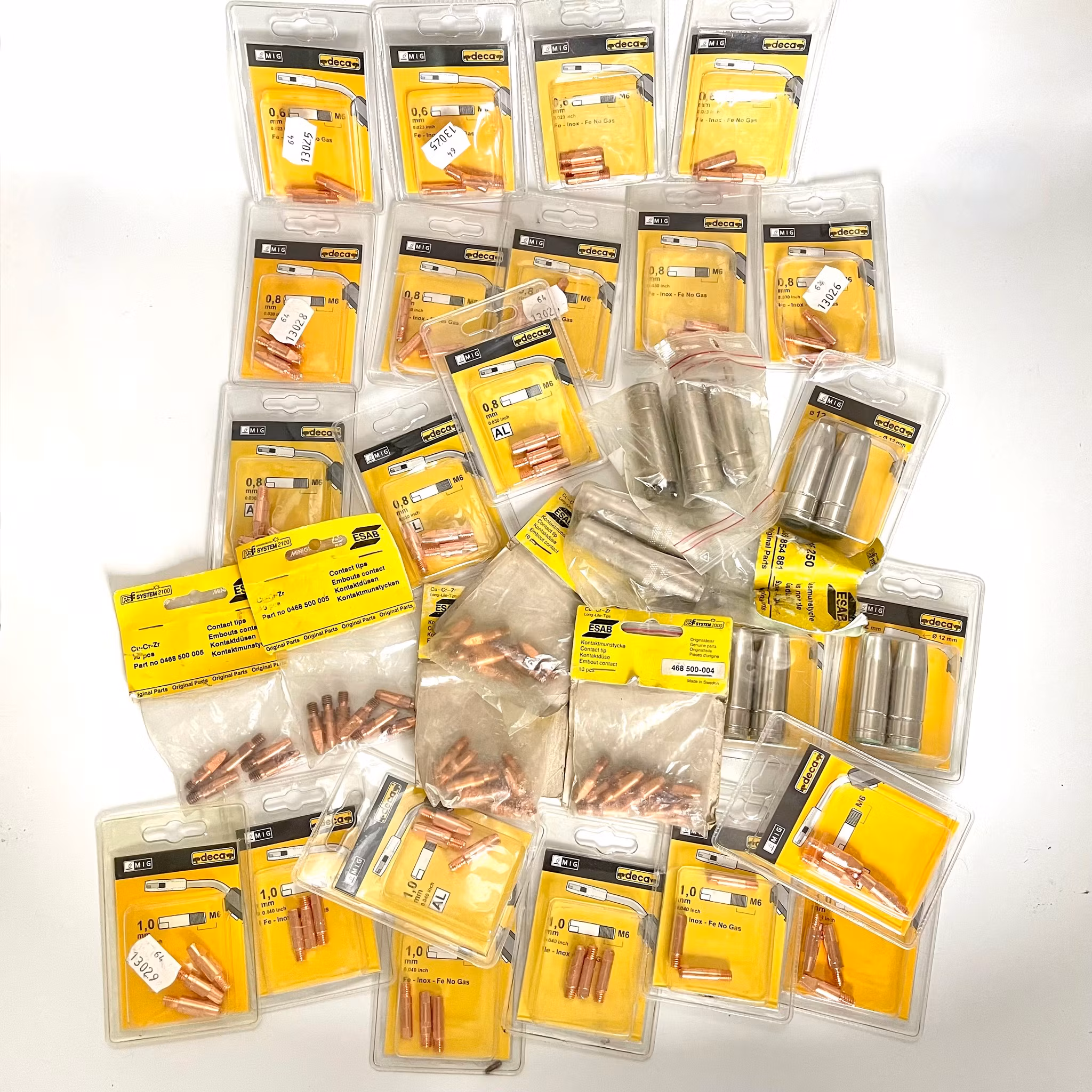 Svejsetilbehørssæt, dyse mm