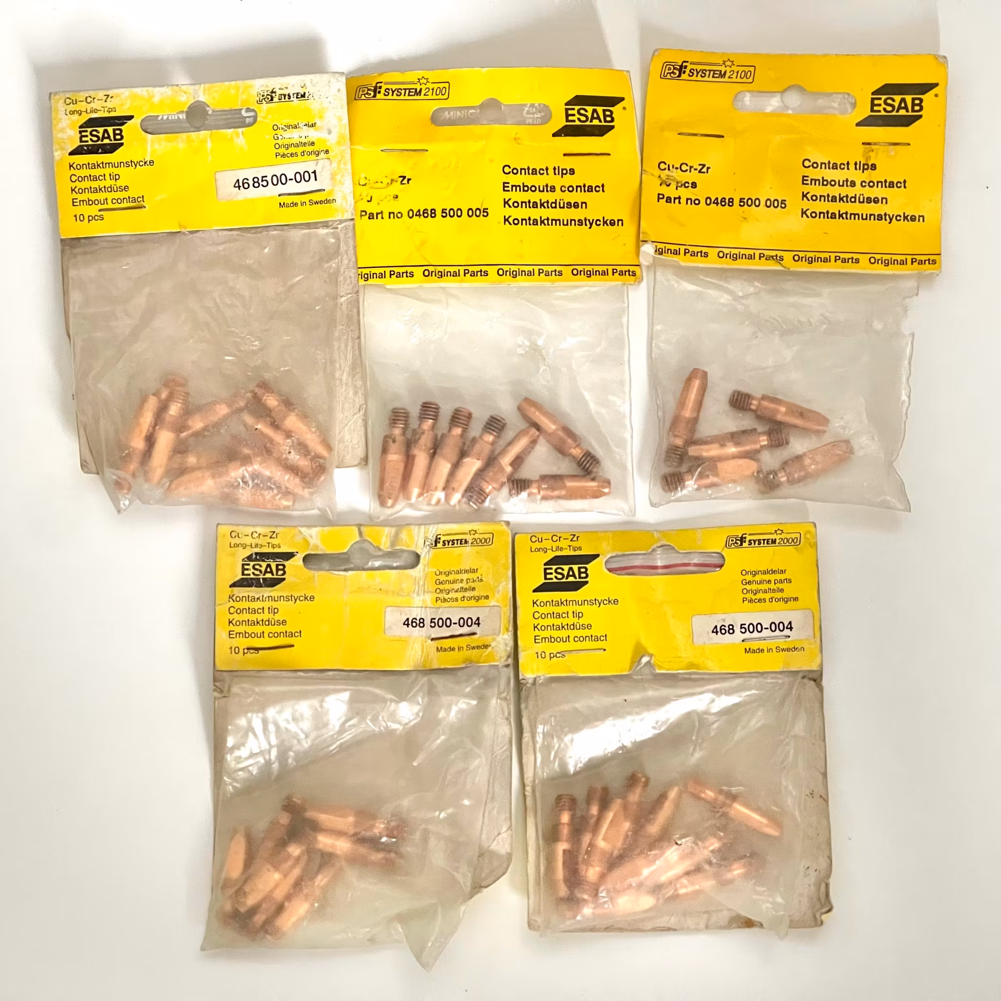 Svejsetilbehørssæt, dyse mm