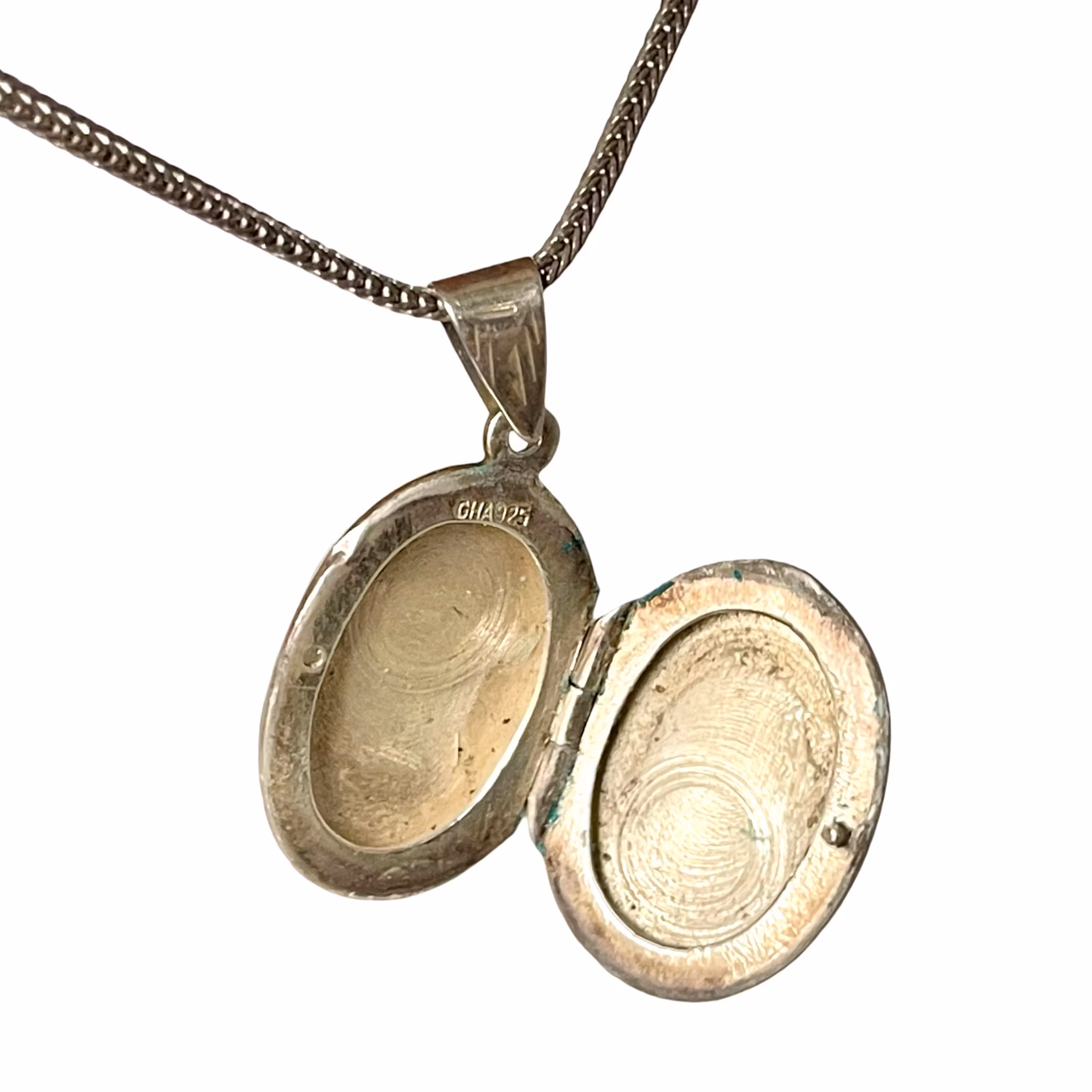 GHA 925 sterling silver halsband med medaljong