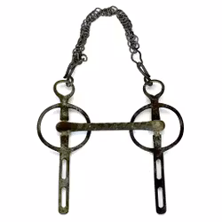 Antik Liverpool häst driving Rigid Bit, smide