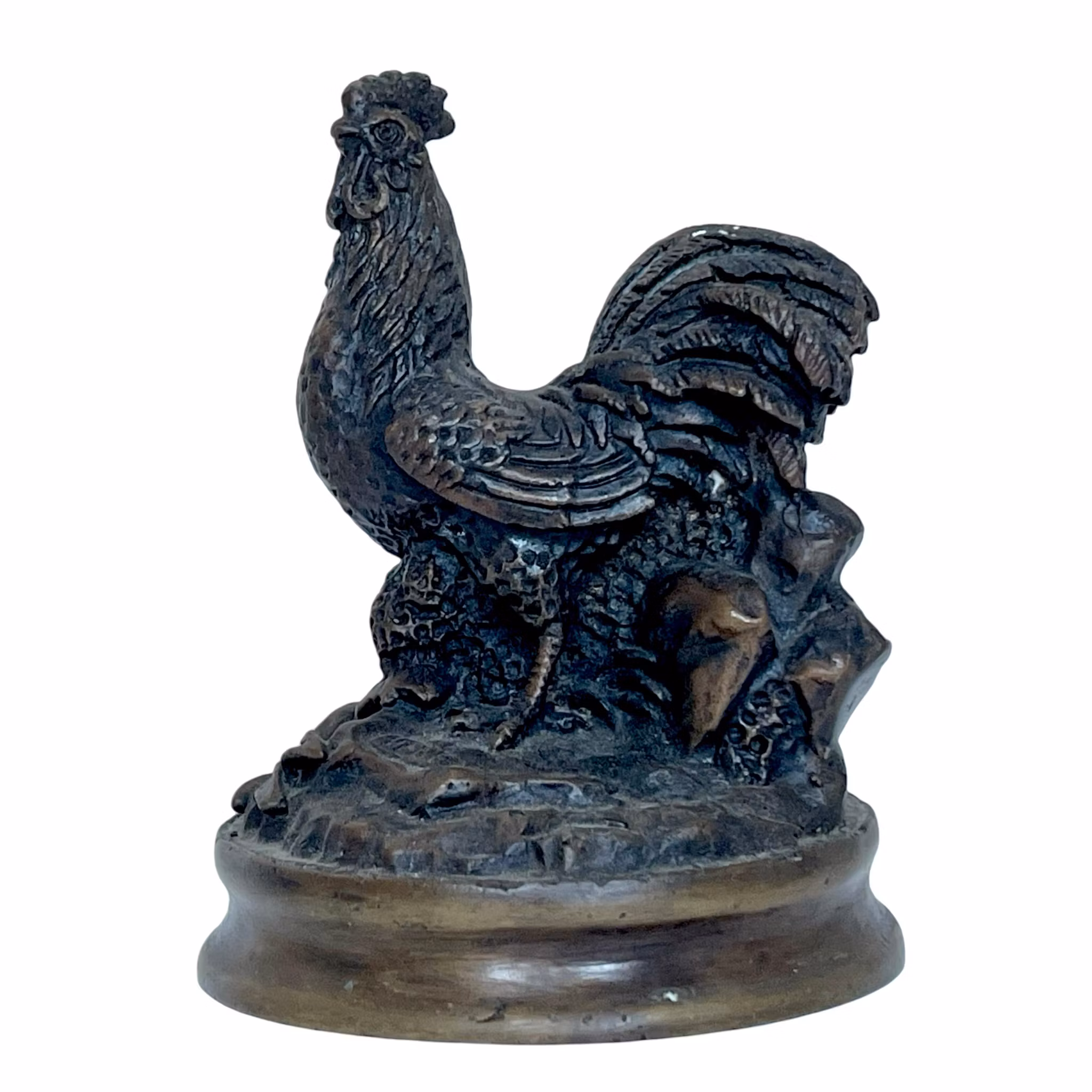 Pierre-Jules Mene (Frankrike, 1810-1879) Tupp brons skulptur