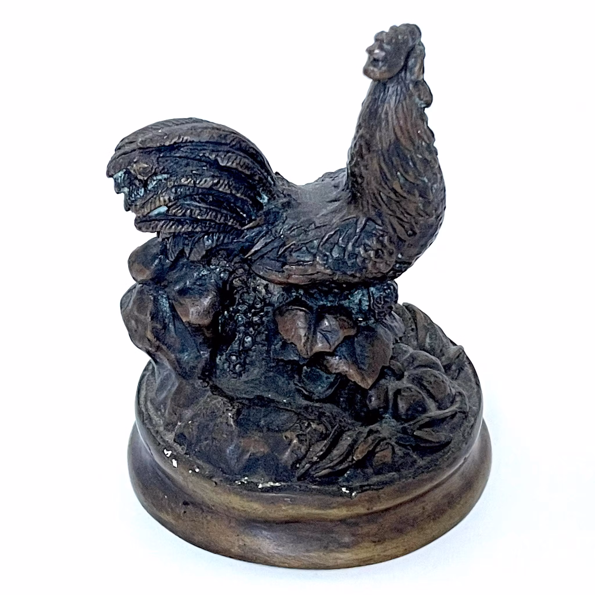 Pierre-Jules Mene (Frankrike, 1810-1879) Tupp brons skulptur