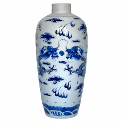 China, Qing dynasty (1644-1912) porcelain vase