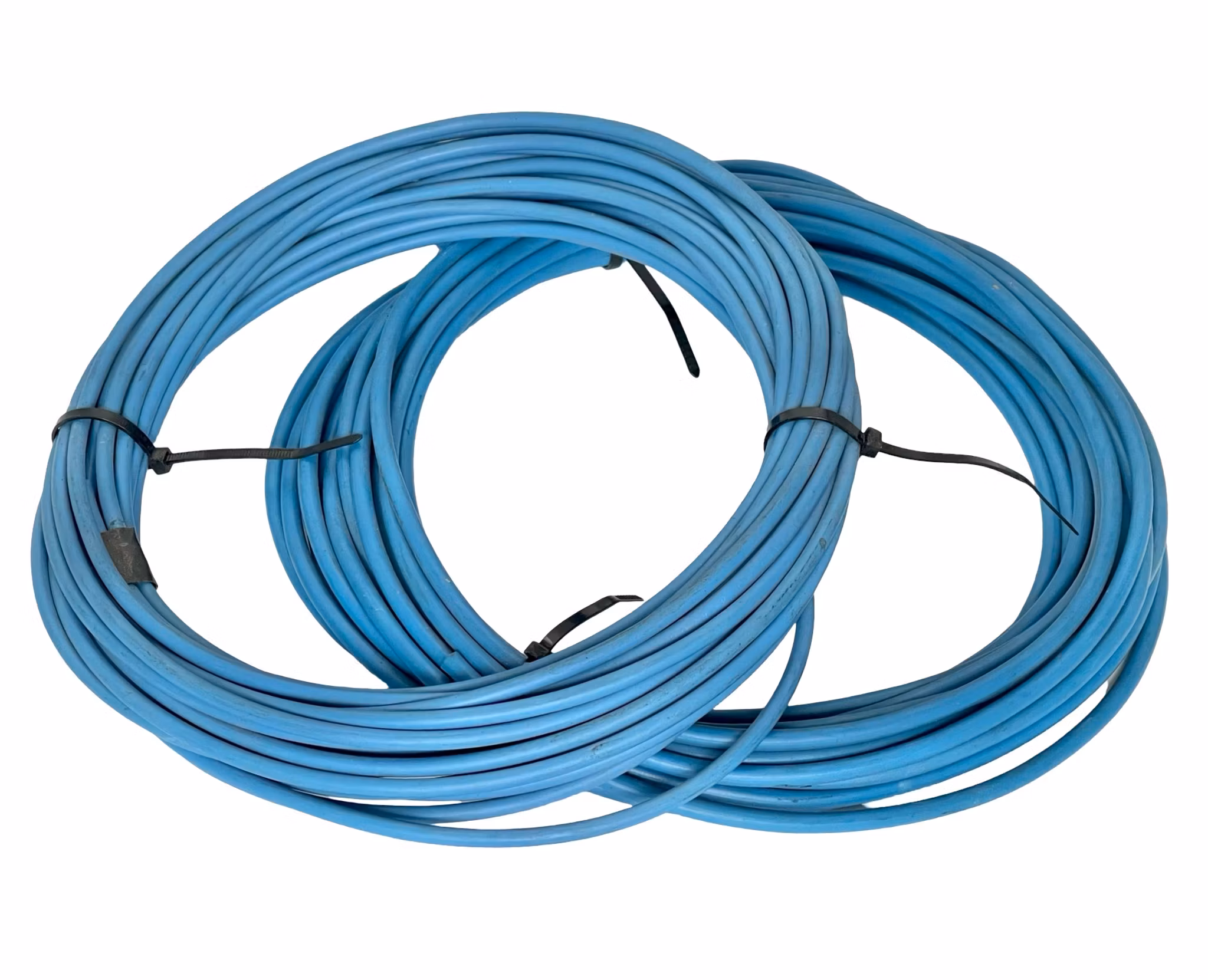 Parti kobber elektriske kabler i ulike størrelser, ca 15,3 kg