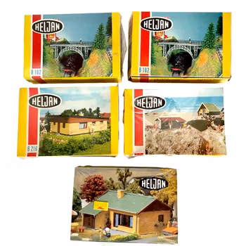 5 st, Heljan HO 1772, B350, B216, 2x B102