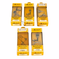 5 szt., lampy Herkat HO Modellbahn