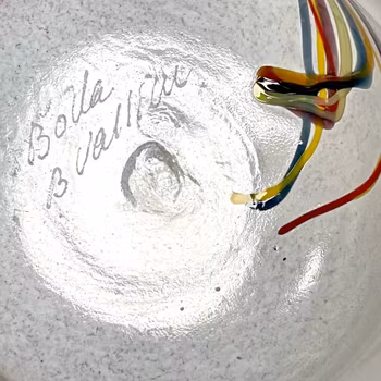 Bertil Vallien Regnbåge skål för Kosta, Sverige