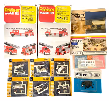 11 st, Preiser HO, För modelljärnvägar