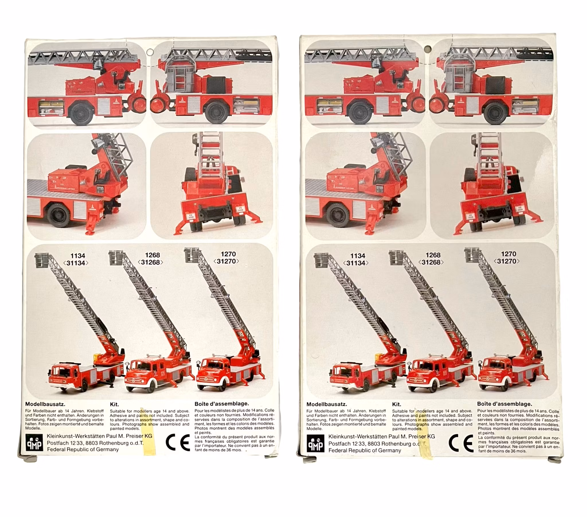 11 pcs, Preiser HO, For model railways