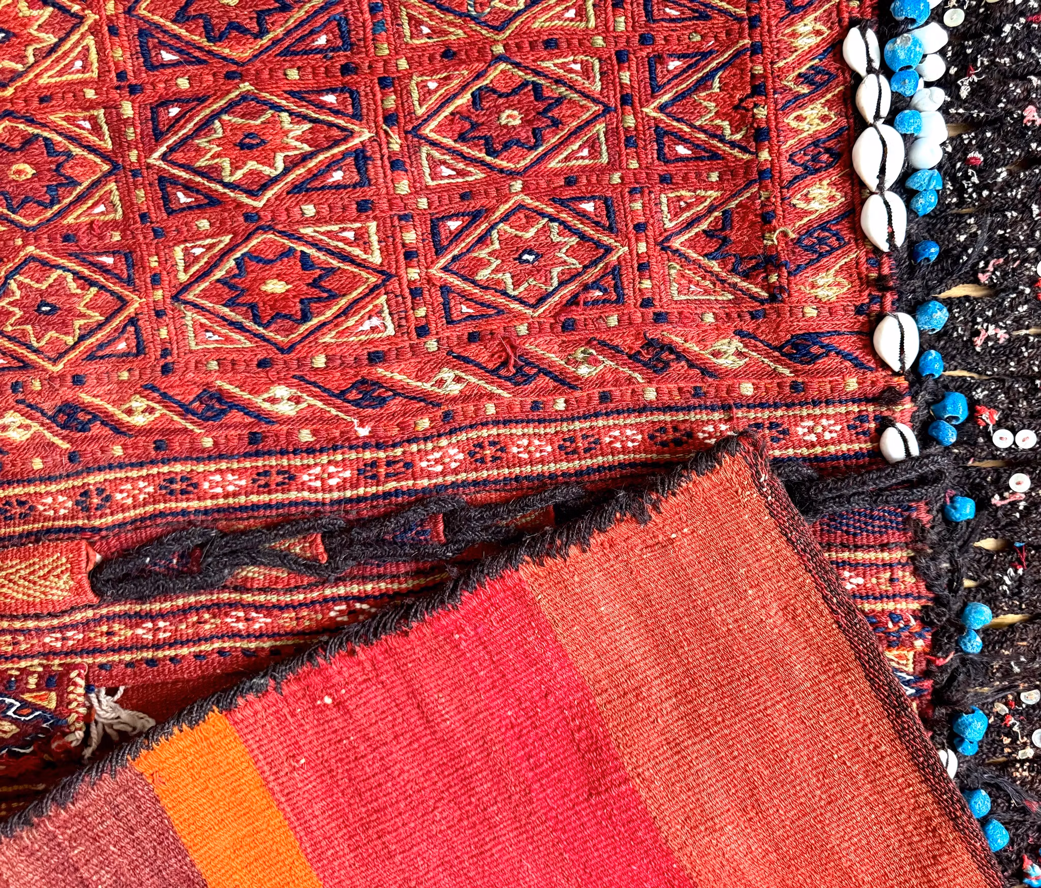 Borsa da sella antica orientale annodata a mano