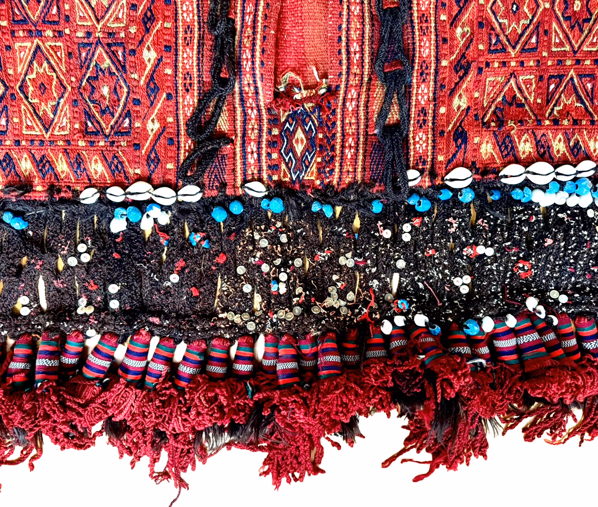 Borsa da sella antica orientale annodata a mano