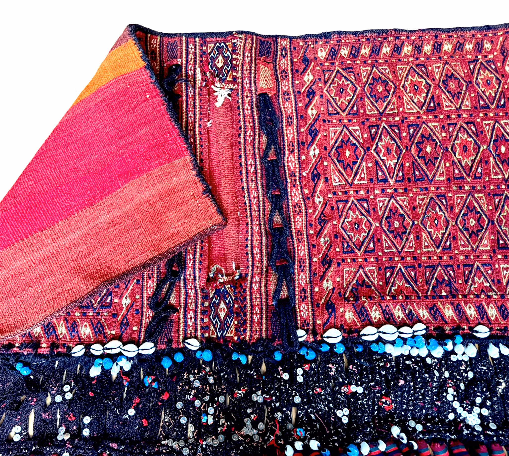 Borsa da sella antica orientale annodata a mano