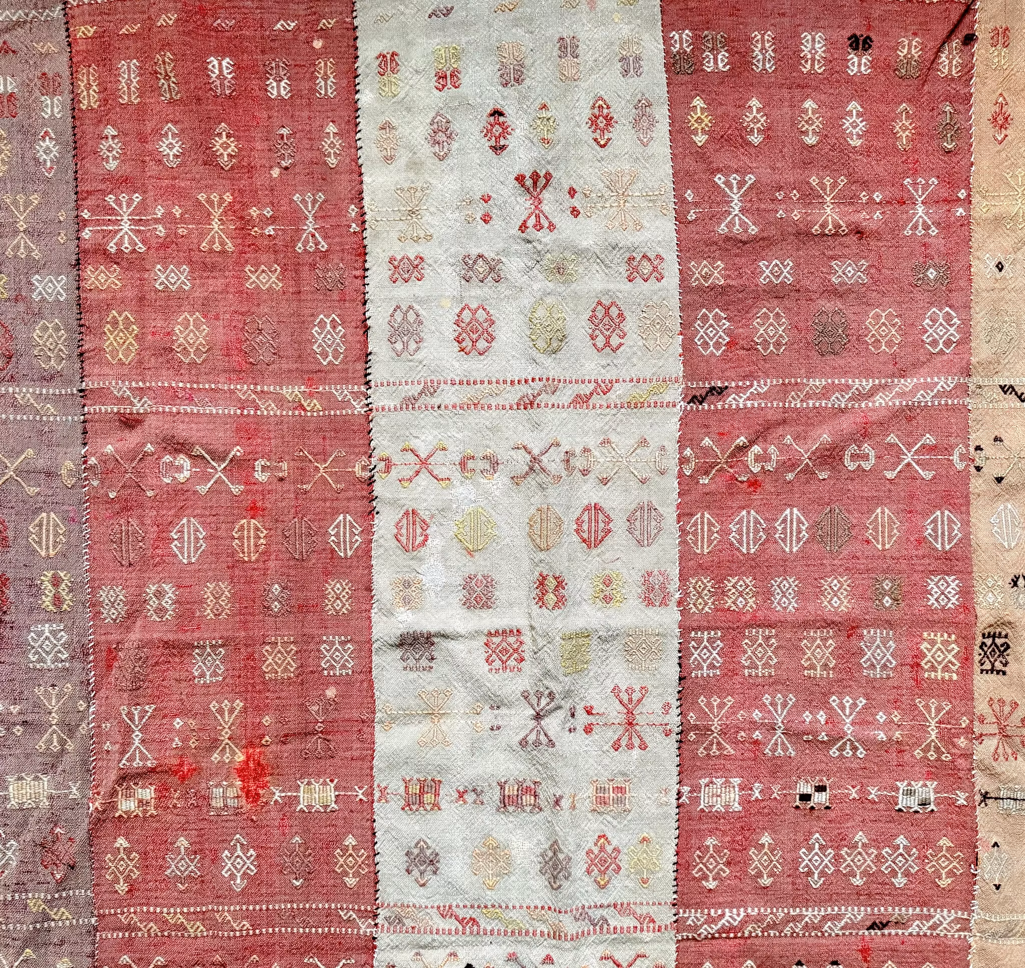 Kilim orientale antico, lana e tintura a base di erbe